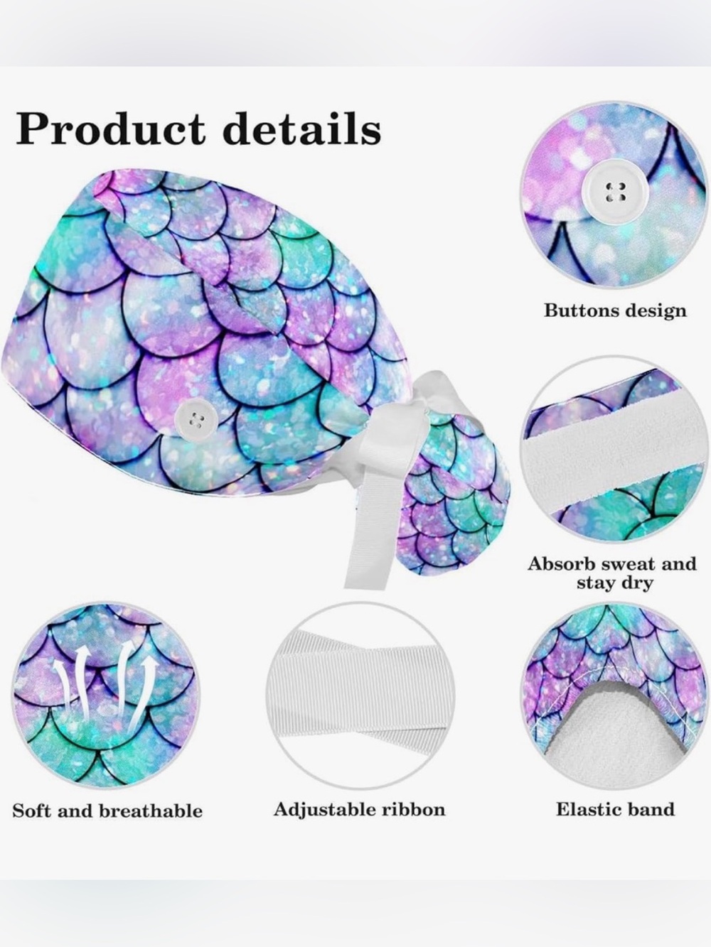 Ponytail Scrub hat